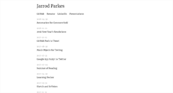 Desktop Screenshot of jarrodparkes.com